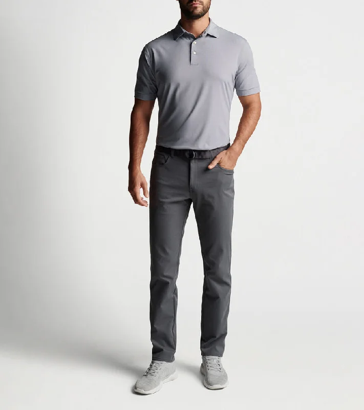Weekend Discounts to Snag Peter Millar Jubilee Stripe Stretch Jersey Polo Shirt - Iron