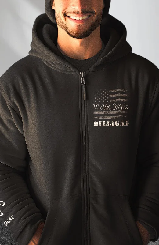 Simple We the People Reread Zip Up Hoodie