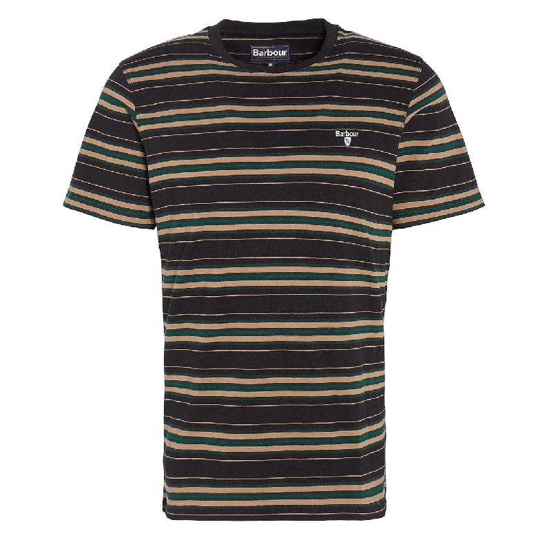 Reduced Rates Barbour Boldron Stripe T-Shirt Black