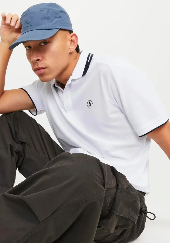 Final Clearance Jack & Jones Logo Polo Shirt, White