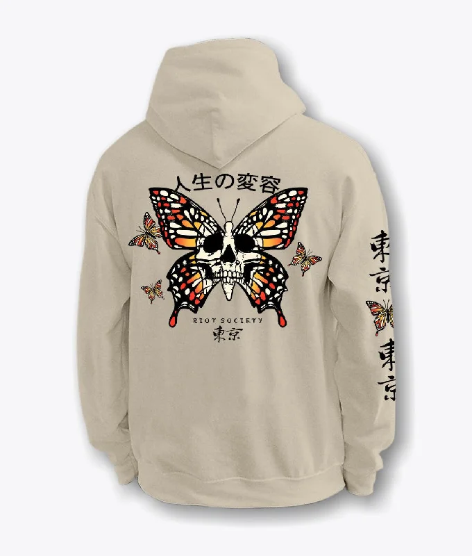 Weekend-Only Price Drops Butterfly Skull Mens Hoodie