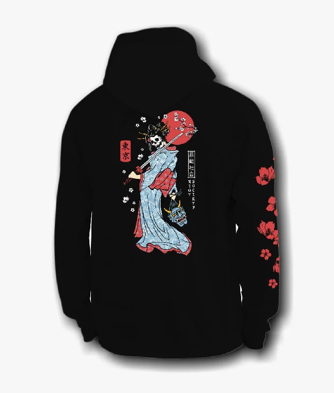 Weekend Specials to Savor Geisha Samurai Mens Hoodie
