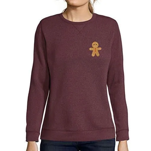 Special Promotion Ultrabasic - Femme Graphique Little Biscuit Sweatshirt Action de Grâces Xmas Cadeau Idées Tee Bordeaux Special Promotion Ultrabasic - Femme Graphique Little Biscuit Sweatshirt Action de Grâces Xmas Cadeau Idées Tee Bordeaux