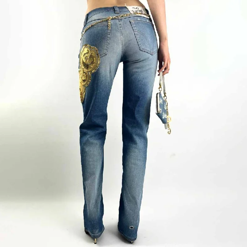 The Best Deal Dolce & Gabbana jeans with rhinestone initials - S