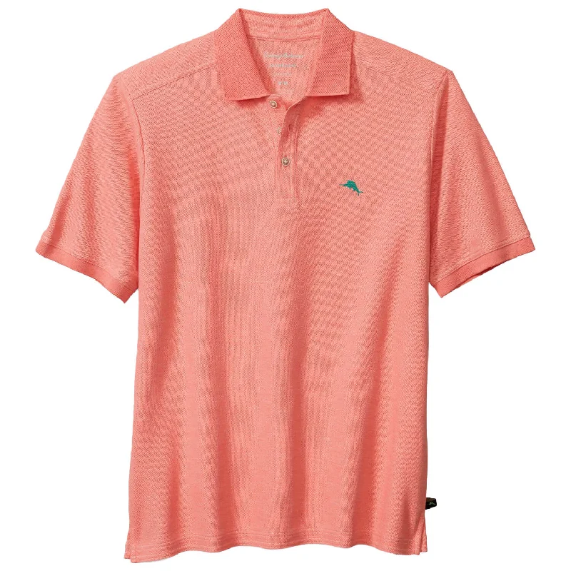 Pay Less Tommy Bahama IslandZone Emfielder 2.0 Polo Shirt - Red Ginger Heather