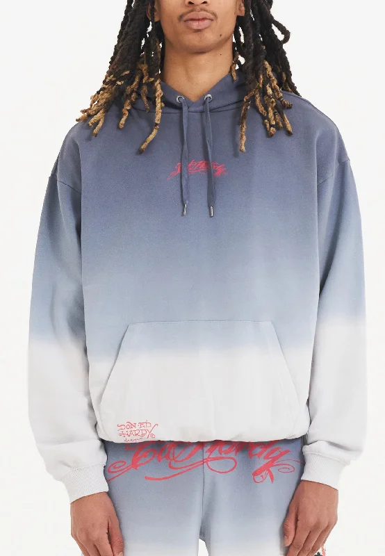 Early Access Mens Death Fighter Graphic Hoodie - Black/Grey