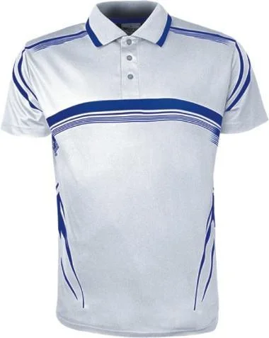 Deal Dash Sublimated Golf Polo - White/Royal