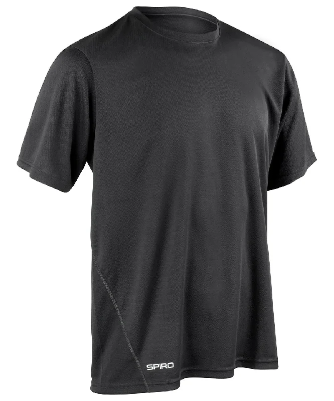 Act Now Spiro quick-dry short sleeve t-shirt | Black