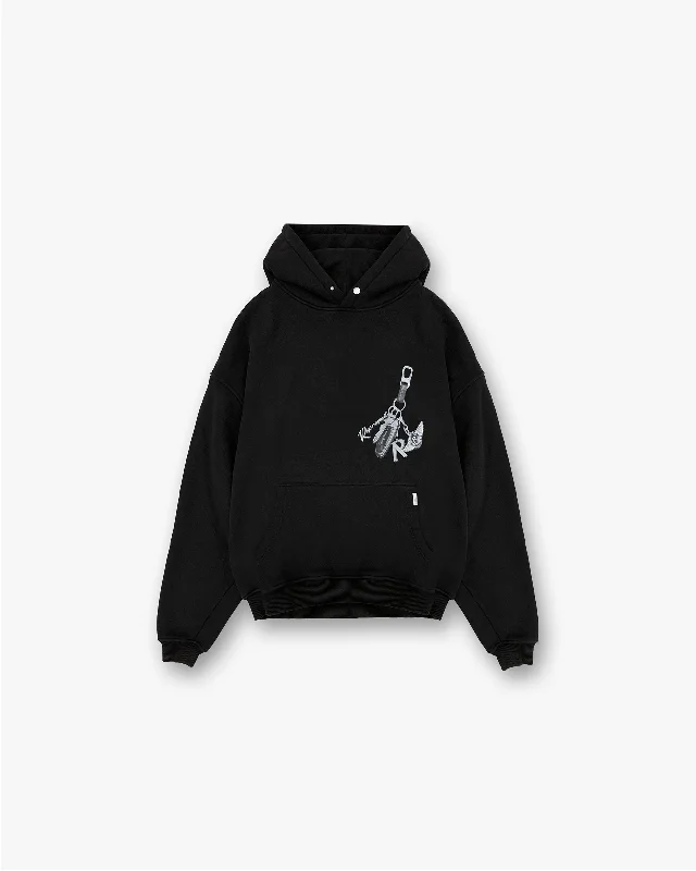 Weekend Savings Extravaganza Keys To The Club Hoodie - Jet Black