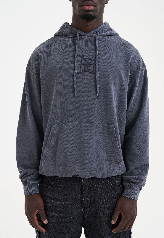 Daily Deals Mens Melrose-Tiger Graphic Hoodie - Charcoal
