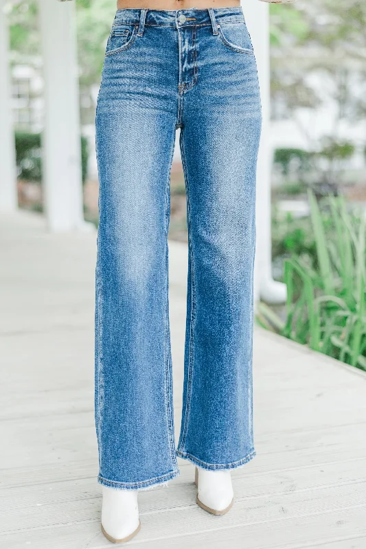 Weekend Deals That Sizzle Risen Jeans: Take The Hint Medium Wash Straight Leg Jeans