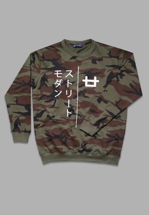 MTA54W Men Sweater Brwn Camo Kata Halp