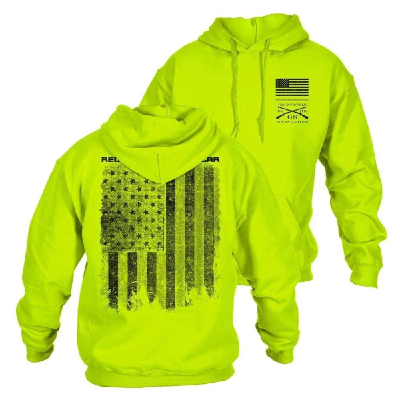 Year-End Sale Red Blood Blue Collar®  Hoodie - Safety Green