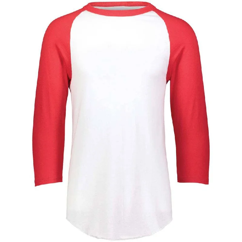 Year-End Sale 3-4 Sleeve Retro 2.0 Baseball Jersey White-Red