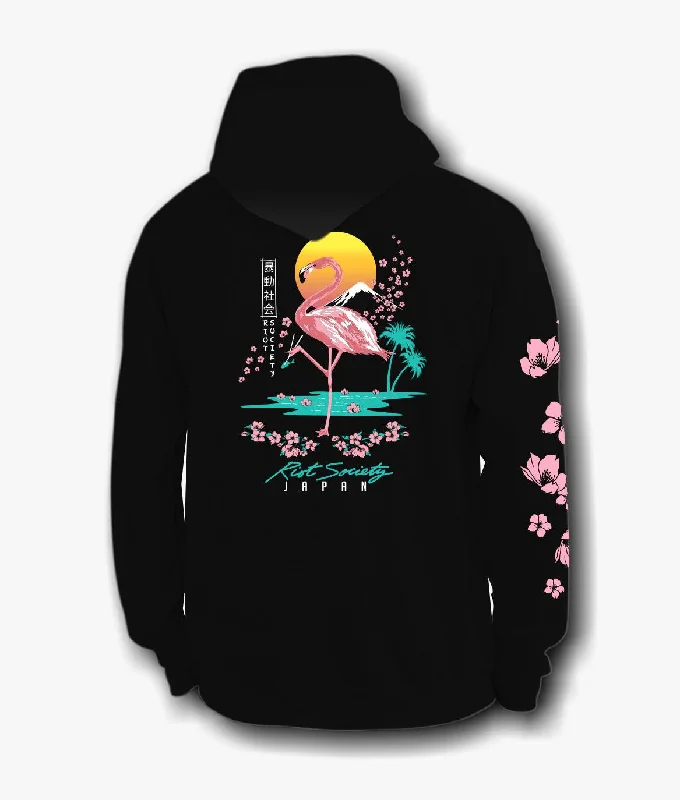 Weekend Offers That Please Flamingo Blossom 2.0 Mens Hoodie