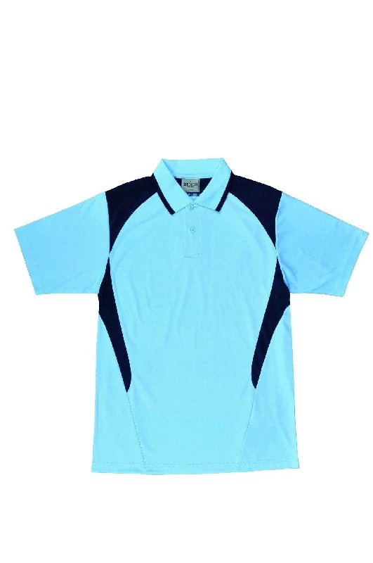 Year-End Clearance Active Golf Polo - Sky/Navy