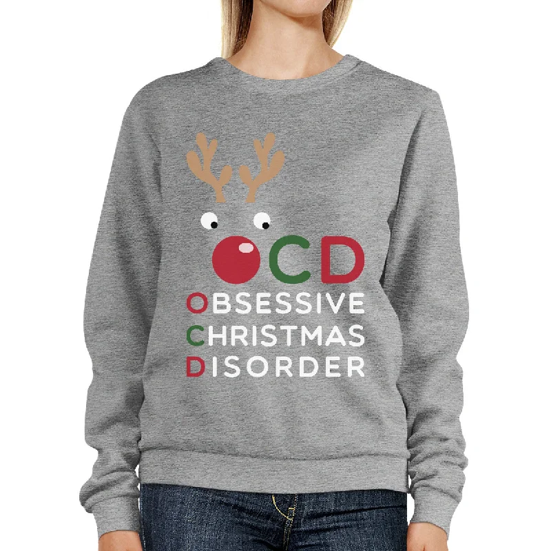 Limited Stock OCD Obsessive Christmas Disorder Sweatshirt Pullover Fleece Sweater