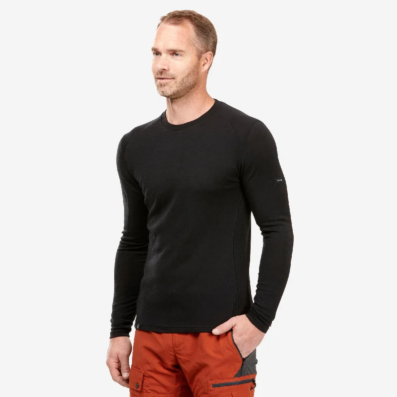 Year-End Clearance Forclaz Men's MT500 Long-sleeve 100% Merino Wool T-shirt