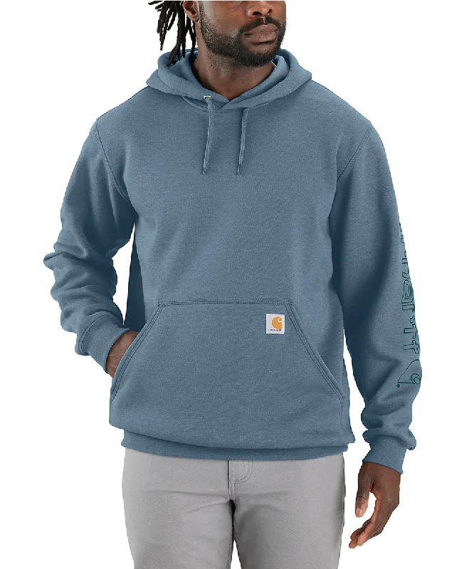Weekend Special Carhartt Midweight Logo Hooded Sweatshirt - Thundercloud Heather