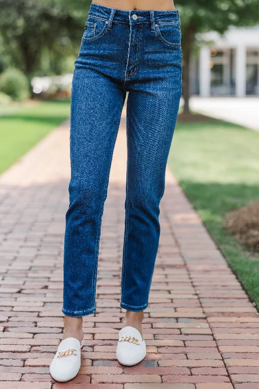 Weekend Savings Spectacle KanCan: On My Mind Dark Wash Straight Leg Jeans