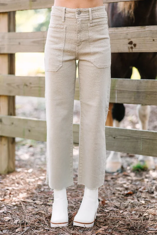 Weekend Shopping Bliss All You Could Want Light Eucalyptus Green Wide Leg Jeans