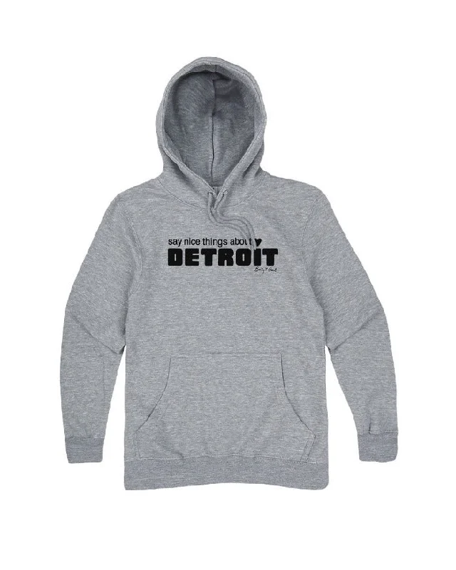Low Prices Say Nice Things About Detroit Hoodie - Heather Grey