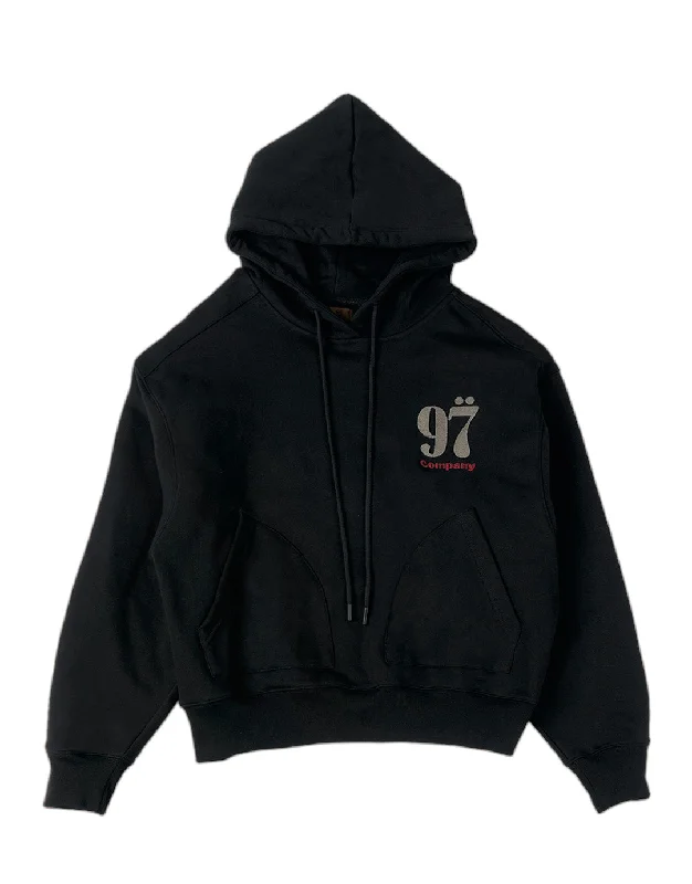 Weekend Discounts to Grab 1997shell Stock Logo Hoodie(Black)