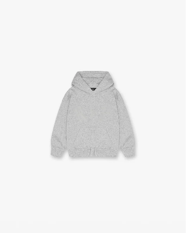 Weekend Specials to Indulge In Mini Rep Applique Hoodie - Grey Marl