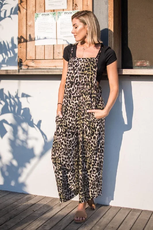 Savings Galore Freez Rayon Overall Leopard
