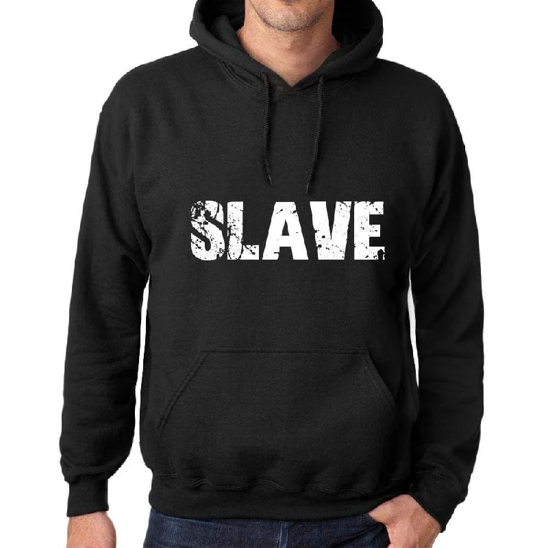 Deep Savings Men's Women's Unisex Printed Graphic Cotton Hoodie Soft Heavyweight Hooded Sweatshirt Pullover Popular Words SLAVE Deep Black Deep Savings Men's Women's Unisex Printed Graphic Cotton Hoodie Soft Heavyweight Hooded Sweatshirt Pullover Popular Words SLAVE Deep Black