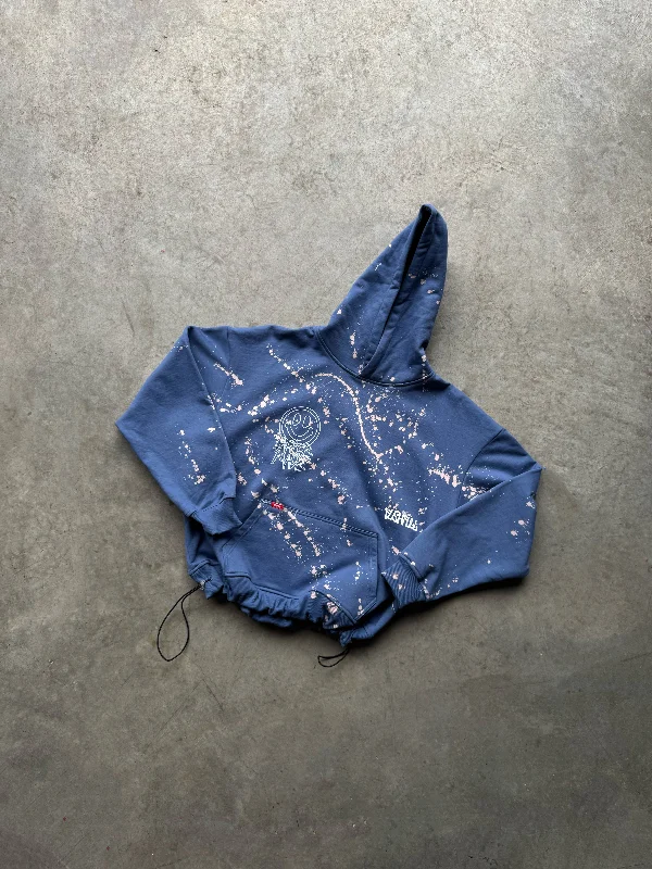Low Prices BLUE DIY RE-WORKED HOODIE