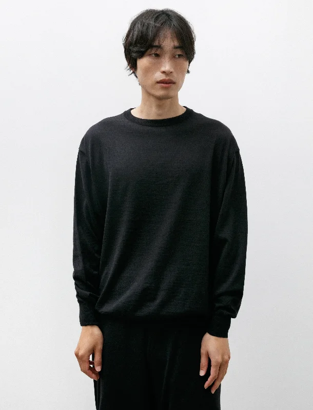 Wool Crewneck Knit Navy