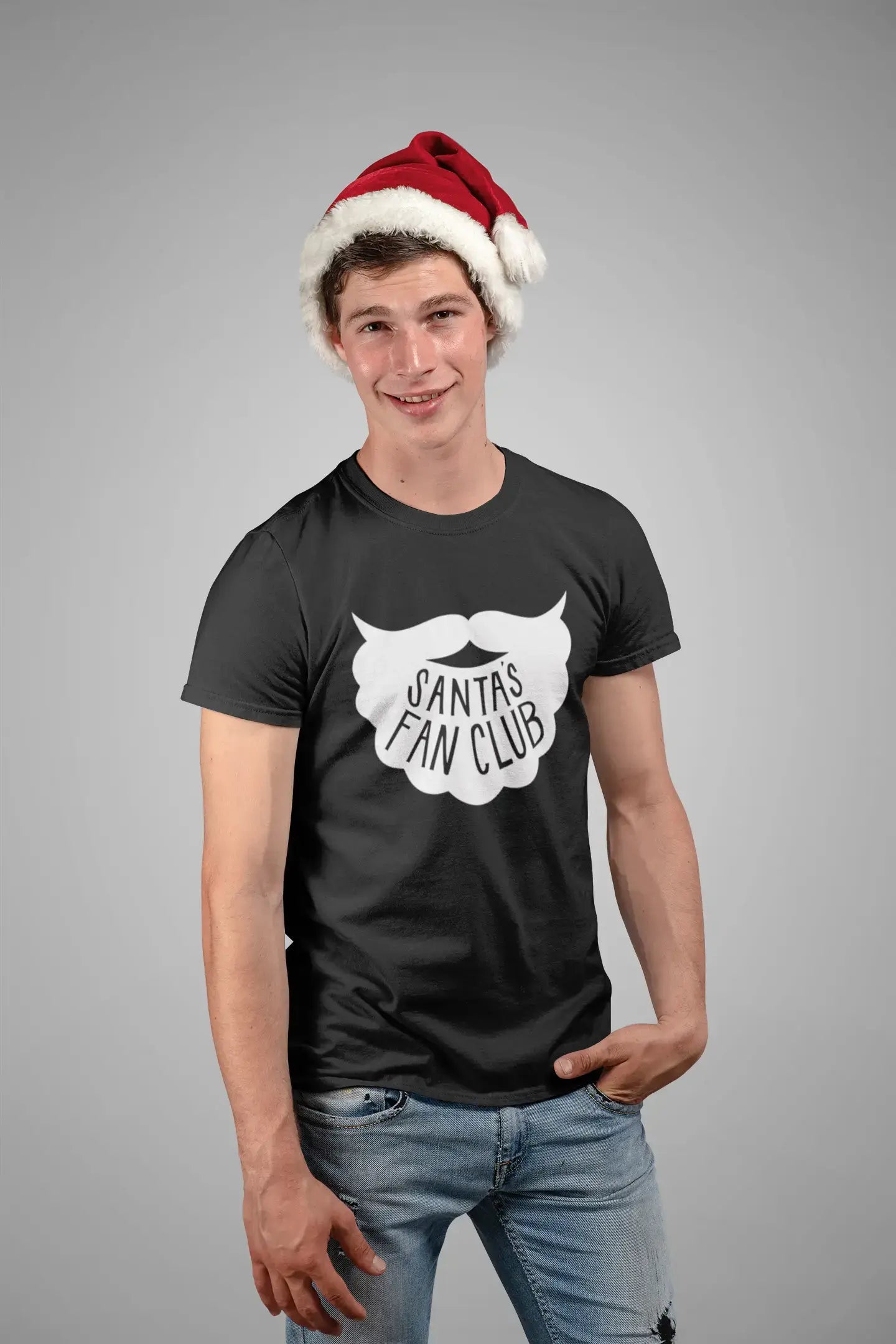 Daily Deals ULTRABASIC - Graphic Men's Santa's Fan Club Christmas T-Shirt Xmas Gift Ideas Burgundy Daily Deals ULTRABASIC - Graphic Men's Santa's Fan Club Christmas T-Shirt Xmas Gift Ideas Burgundy