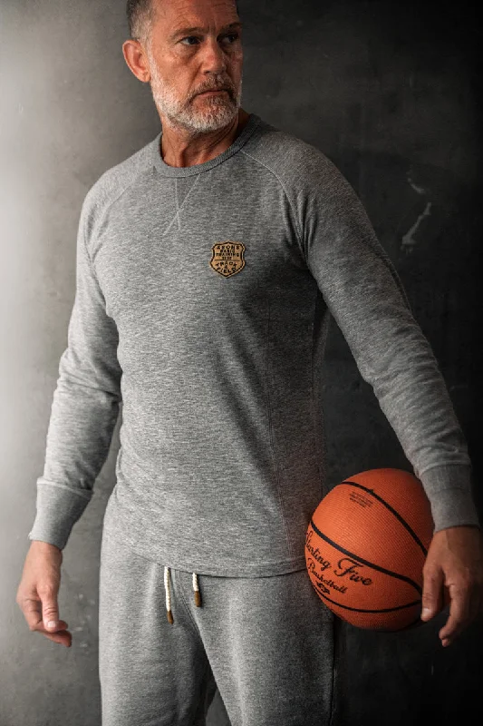 Online Exclusive &SONS Relay Top Grey Marl