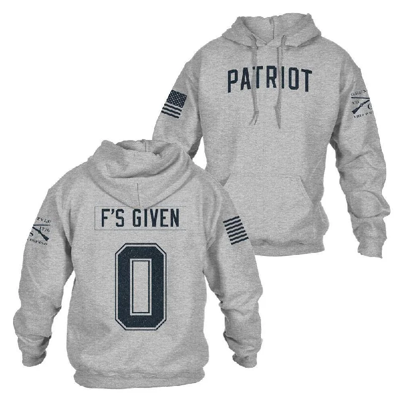 Special Discount Zero F's Given Hoodie - Sport Grey