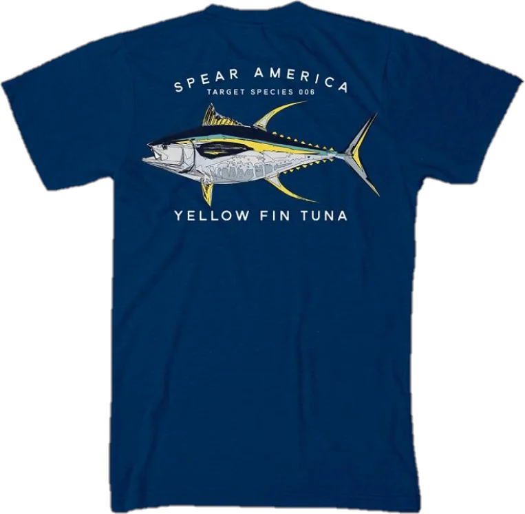 Super Sale Spear America Yellowfin Tuna T-shirt