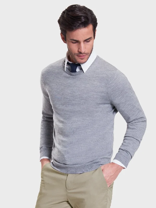 Men's Porter Crewneck Sweater - Heather Grey