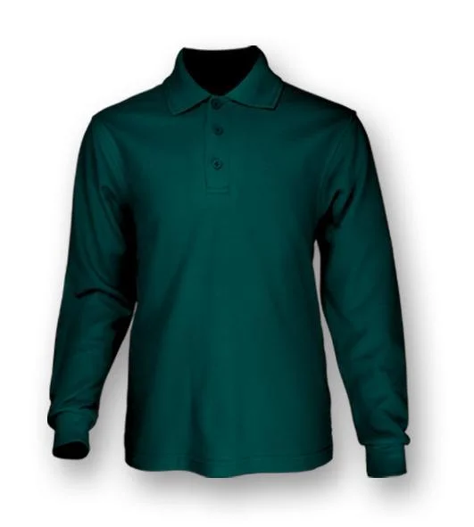 Bargain Bin Mens Poly Face Cotton L/S Polo - Bottle