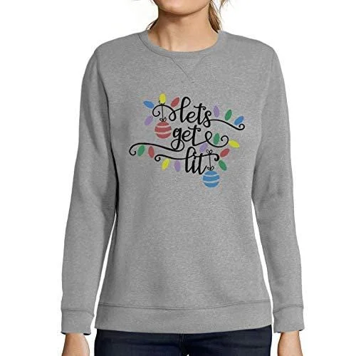 Weekend-Only Price Drops Ultrabasic - Femme Graphique Lets Get Lit Sweatshirt Action de Grâces Xmas Cadeau Idées Tee Gris Chiné Weekend-Only Price Drops Ultrabasic - Femme Graphique Lets Get Lit Sweatshirt Action de Grâces Xmas Cadeau Idées Tee Gris Chiné
