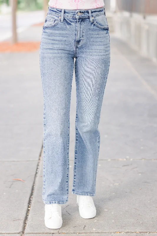 Weekend Deals That Wow KanCan: Here For It Medium Wash Straight Leg Jeans