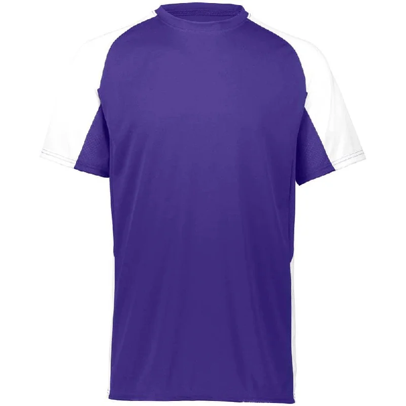 Cutter Baseball Jersey Purple-White