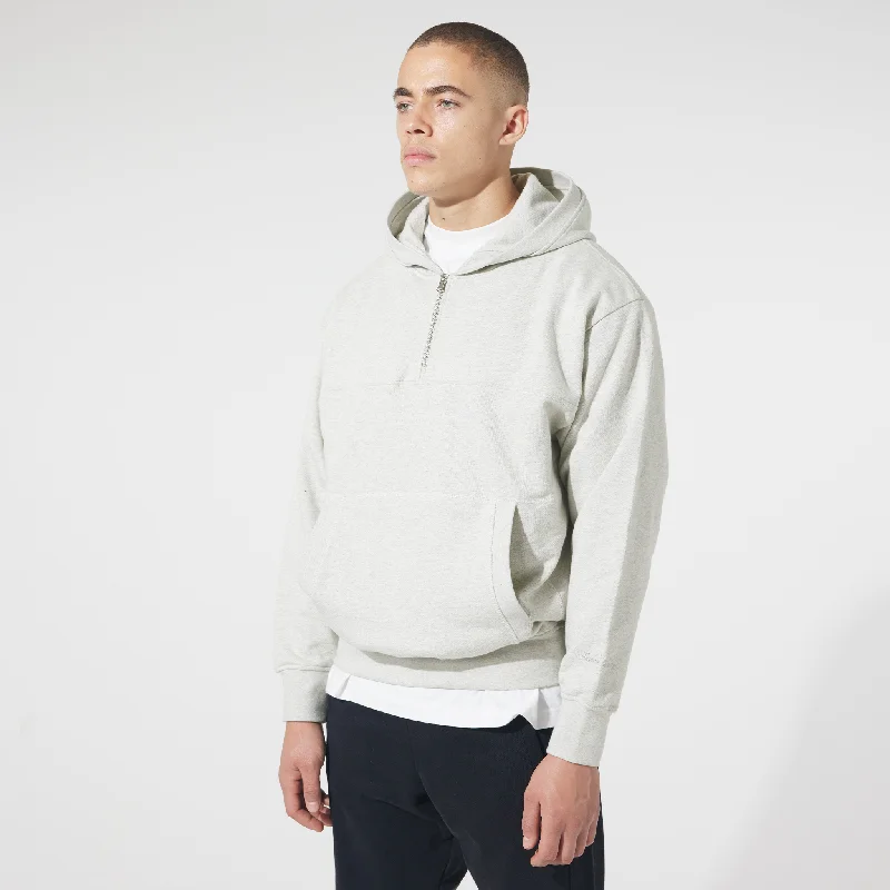 Weekend Bargains to Celebrate Heavyweight 1/2 Zip Hoodie | Oatmeal