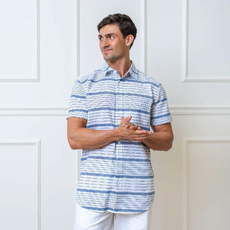 Linen Short Sleeve Button Down Shirt