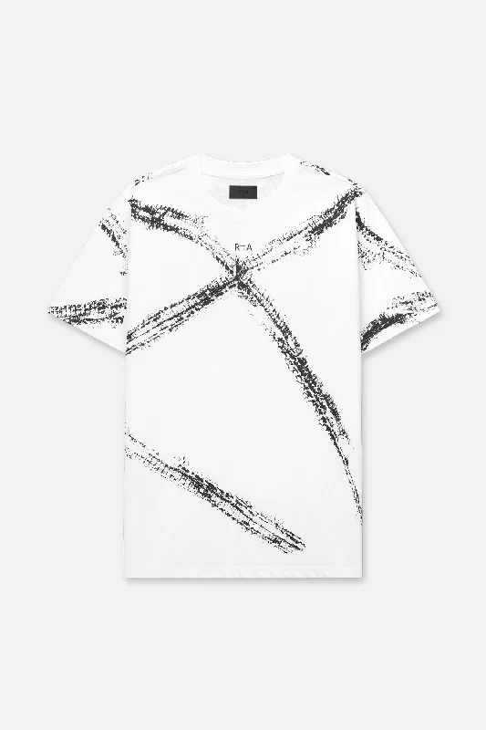 LIAM TEE | WHITE SNAKE TRACKS