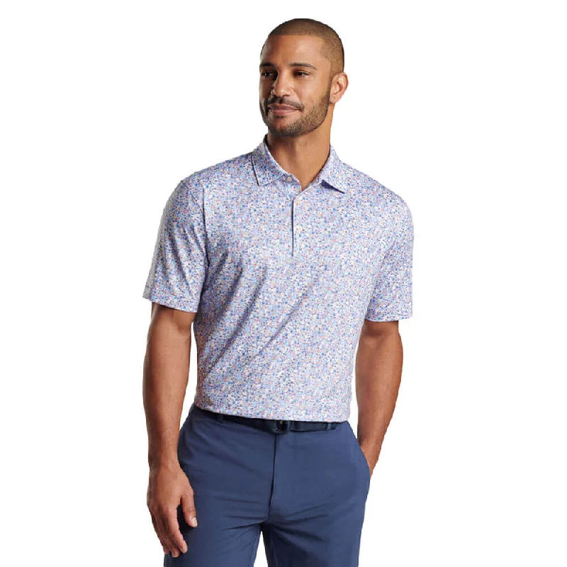 Weekend Discounts to Grab Peter Millar Groovy Performance Jersey Polo Shirt - White