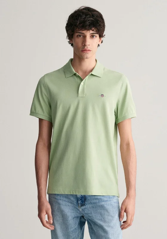 Savings Soar This Weekend Gant Shield Pique Polo Shirt, Milky Matcha