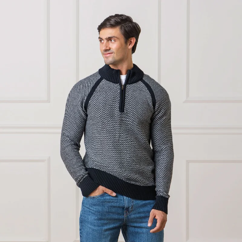 Half Zip Raglan Sweater