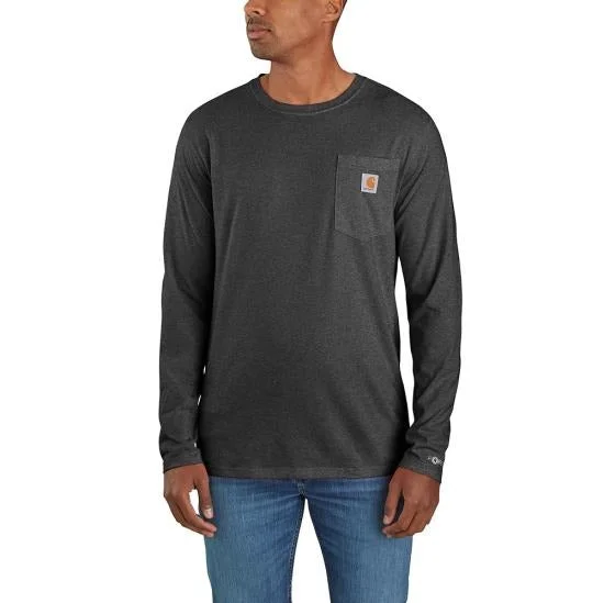 Men's Force Relaxed Fit Midweight Long-Sleeve Pocket T-Shirt - (Tall)