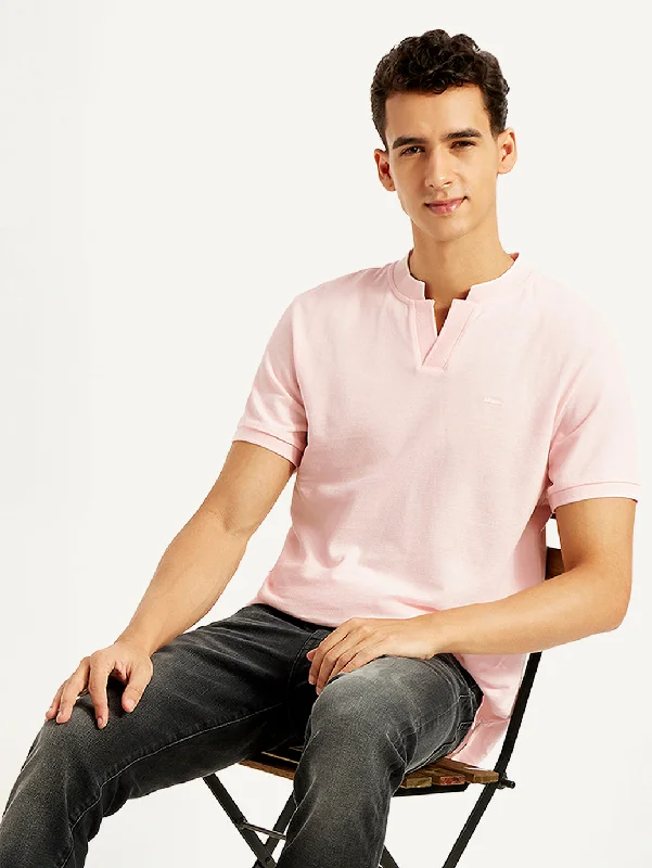 Weekend Wonders Await! Men's Solid Slim Fit Polo T-shirt