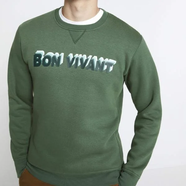 Savings Galore CLO Round Neck Green Bon Vivant Sweatshirt 5102